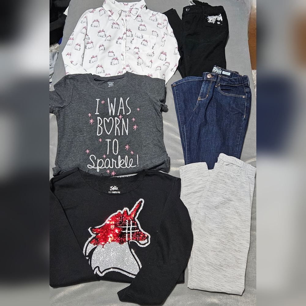 Girls 6 Piece Lot SIZE 10-12 12